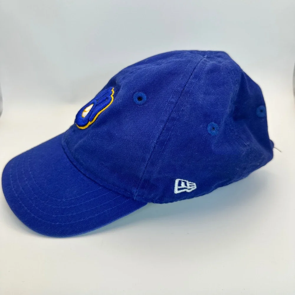 New Era Milwaukee Brewers Hat Infant Size Royal Blue Cooperstown Baseball Cap